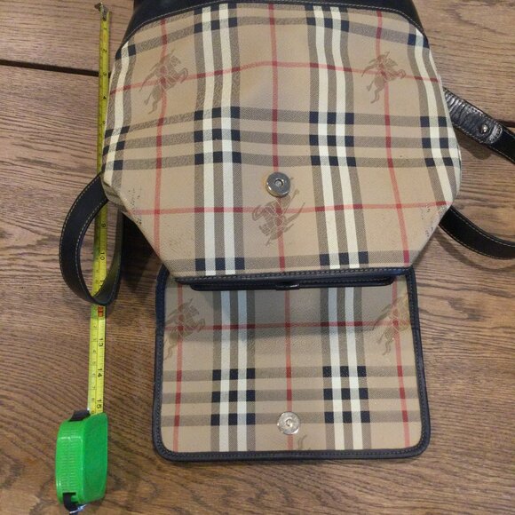 Burberry Beige and Black Check Backpack - Picture 10 of 15